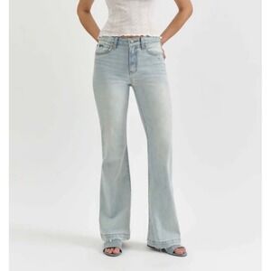 DAZE Denim Jeans 33 The Heart Breaker Mid Rise Flare Swoon Vintage Light Wash